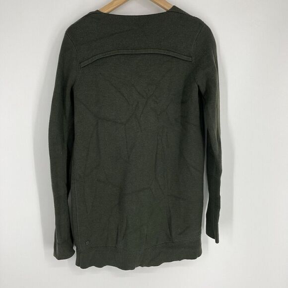 Lululemon Sweater Size 4 Womens Green City Street Cardigan Cashmere Blend Knit - Picture 6 of 8